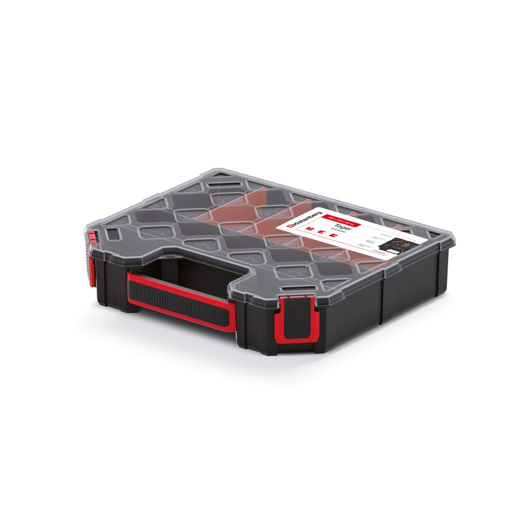 Werkzeug Organizer robust mit Trennern und Tragegriff flach (6,0) 30 cm lang