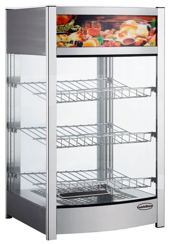 Chefgastro Wärmevitrine 97L BxTxH 460x448x785mm
