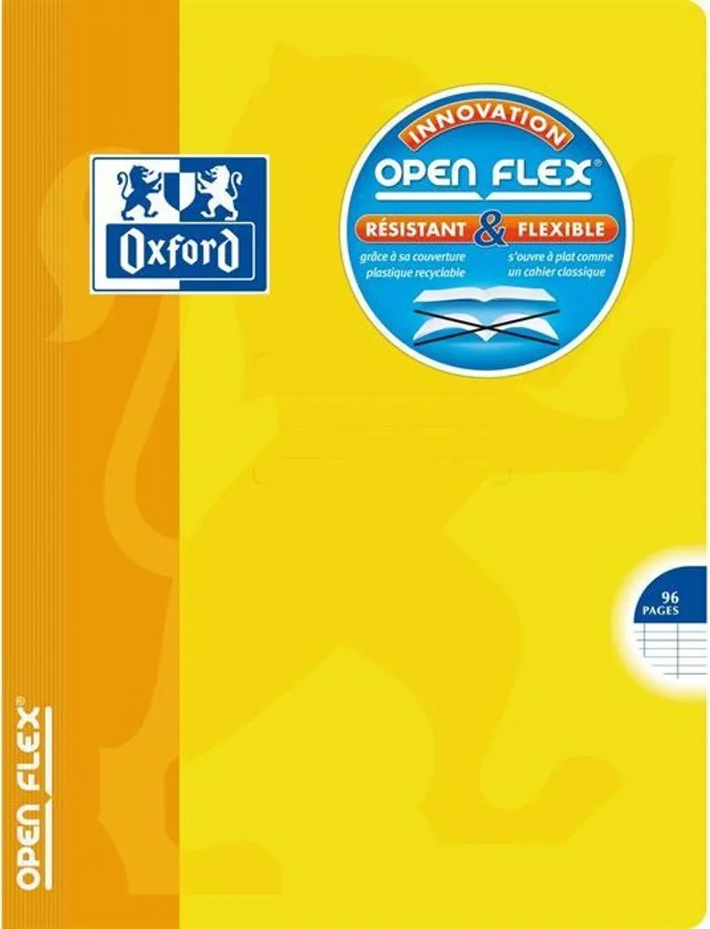 Cahier Flexible Oxford Openflex 170x220mm Seyès 96p Couverture Plastique