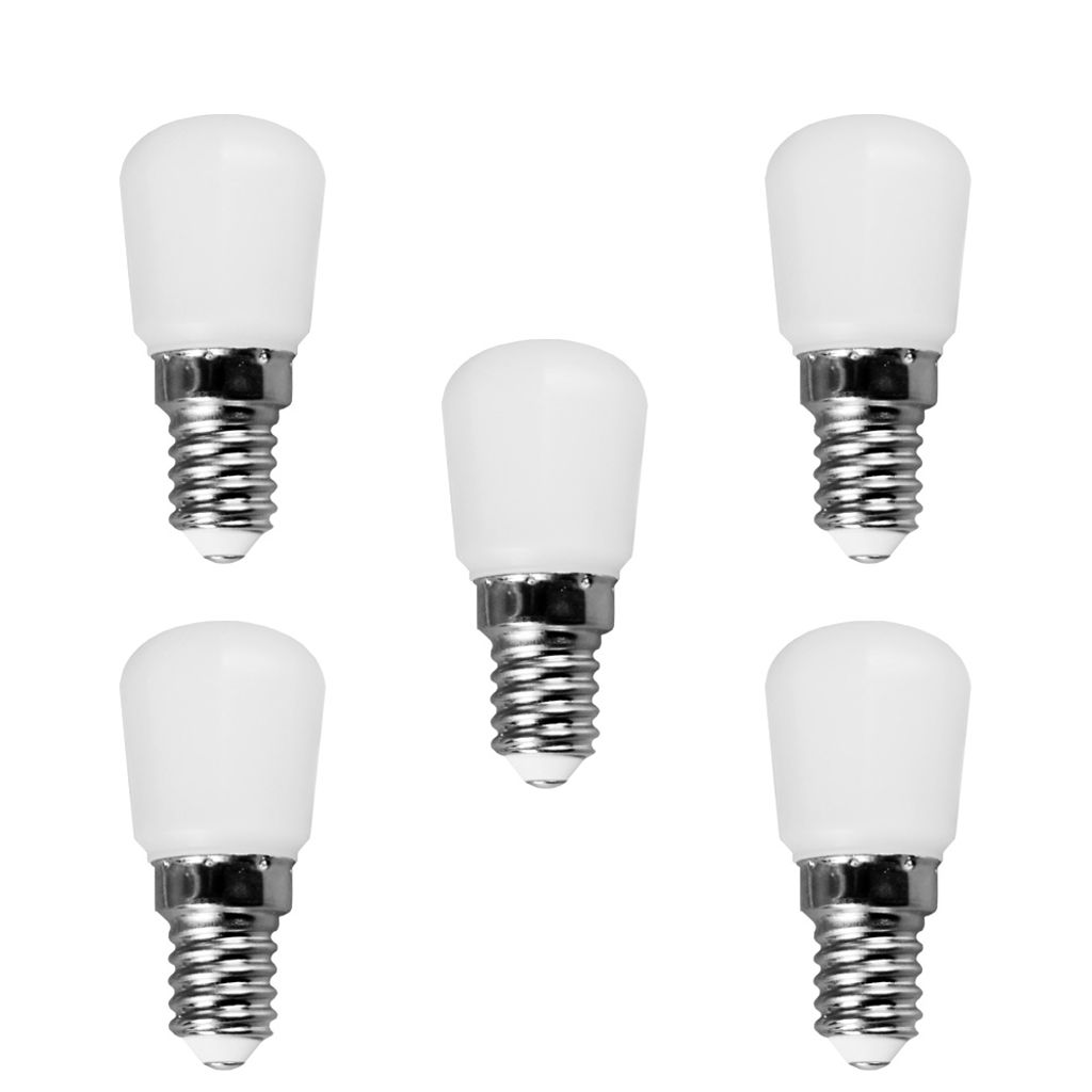 5 x LED Leuchtmittel T26 Röhre Kühlschrank 2W = 16W E14 Produktbild 