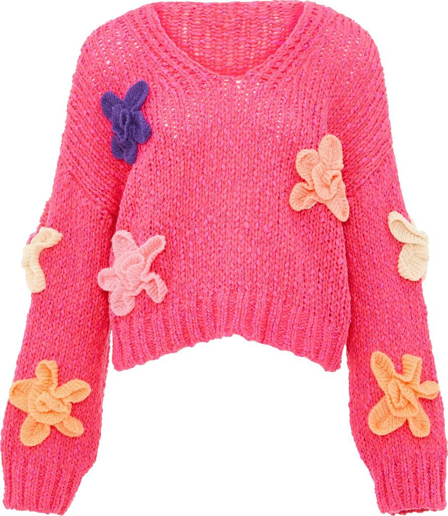 ebeeza damen pullover - fuchsia, XS/S