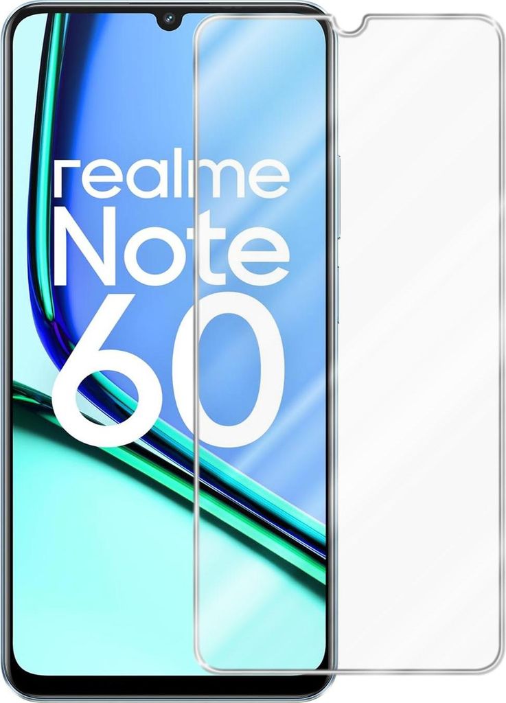 Cadorabo Panzer Schutz Glas für Realme Note 60 Schutzfolie in Ultra-Klar Hüllen freundlich - Gehärtetes (Tempered) Glas Dipslayschutz Folie in 9...