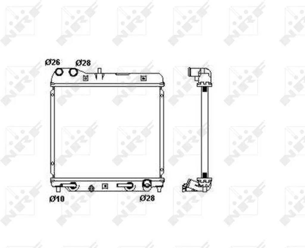 Radiateur NRF 53408 OE 19010PWA901 pour Honda Jazz II Essence