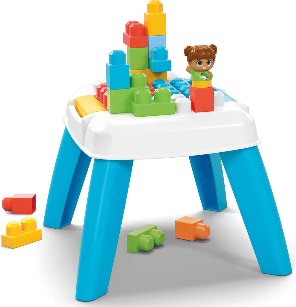 Table d'Éveil et de Construction avec Blocs Empilables pour Tout-Petits - 3