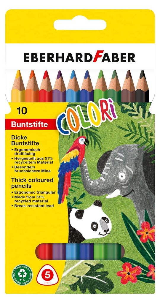 Eberhard Faber 10 EBERHARD FABER Buntstifte farbsortiert Obrázek produktu 