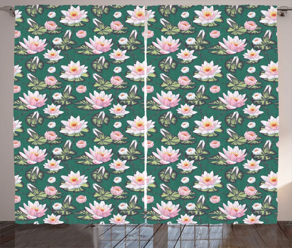 Tenda Rustica Foglie Asiatiche ABAKUHAUS - Arredo Casa 280x245