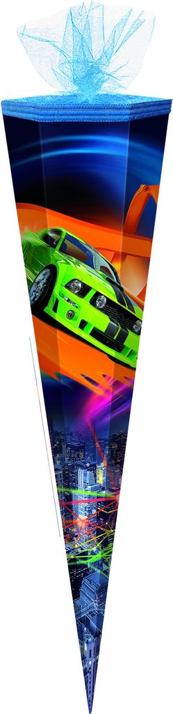 XXL Schultüte / Zuckertüte / 100cm / eckig / "Sportwagen" Produktbild 