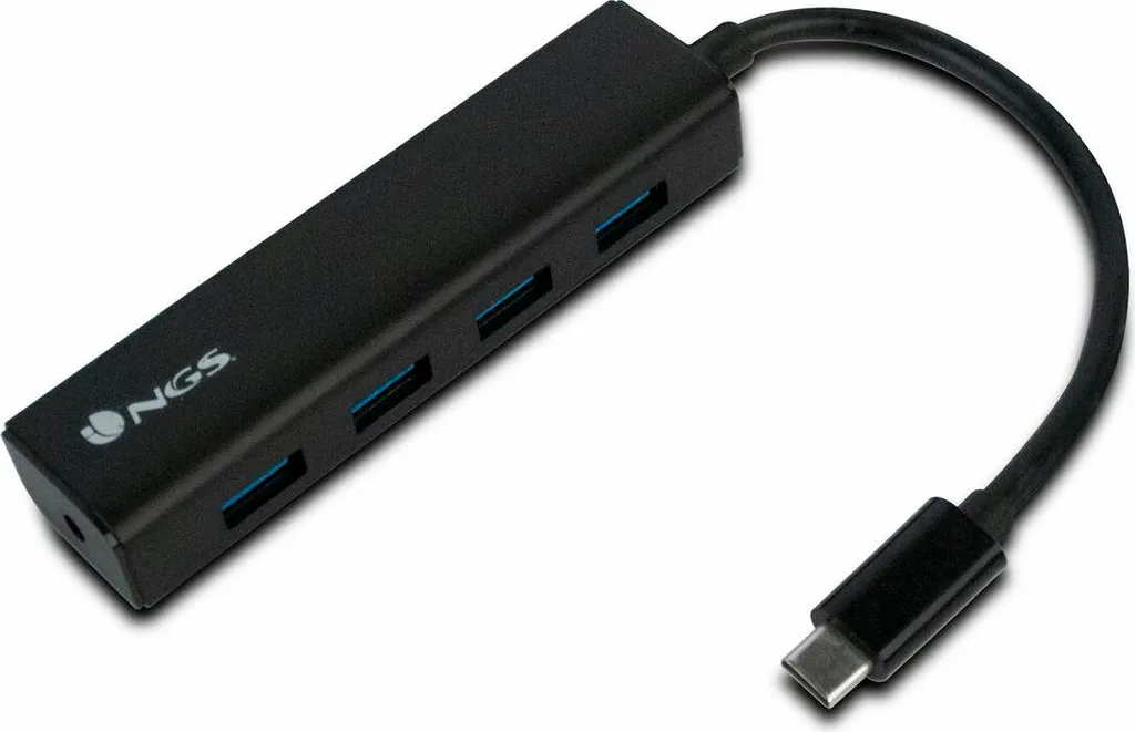 hub USB a 4 porte NGS WONDERHUB4 nero 5 Gbps