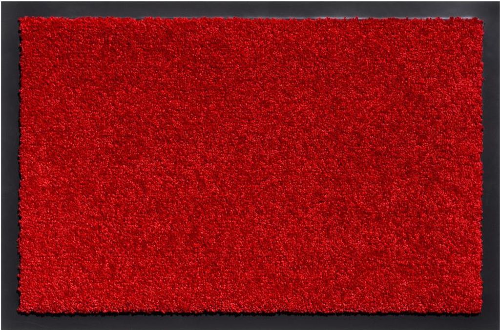 Große Schmutzfangmatte für innen rot in 60x80 cm