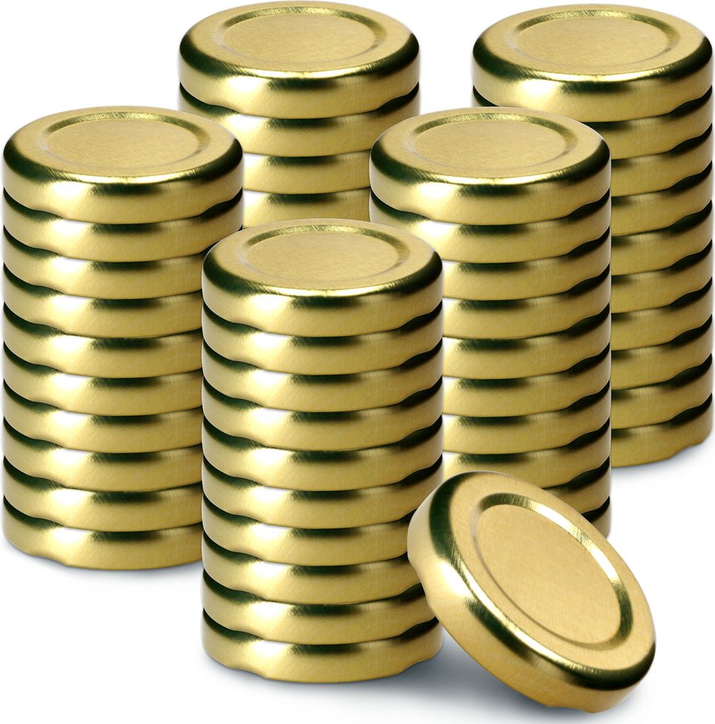 KADAX Einmach-Deckel Set aus Metall "Tranas", Schraubdeckel Produktbild 