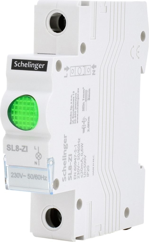 Leuchtmelder Phasenprüfer Kontrolllampe 1-Phase Grün Produktbild 