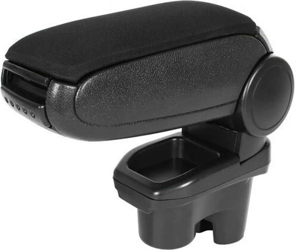 Bracciolo Auto Universale Nero Tessuto - Set Completo per Retrofit