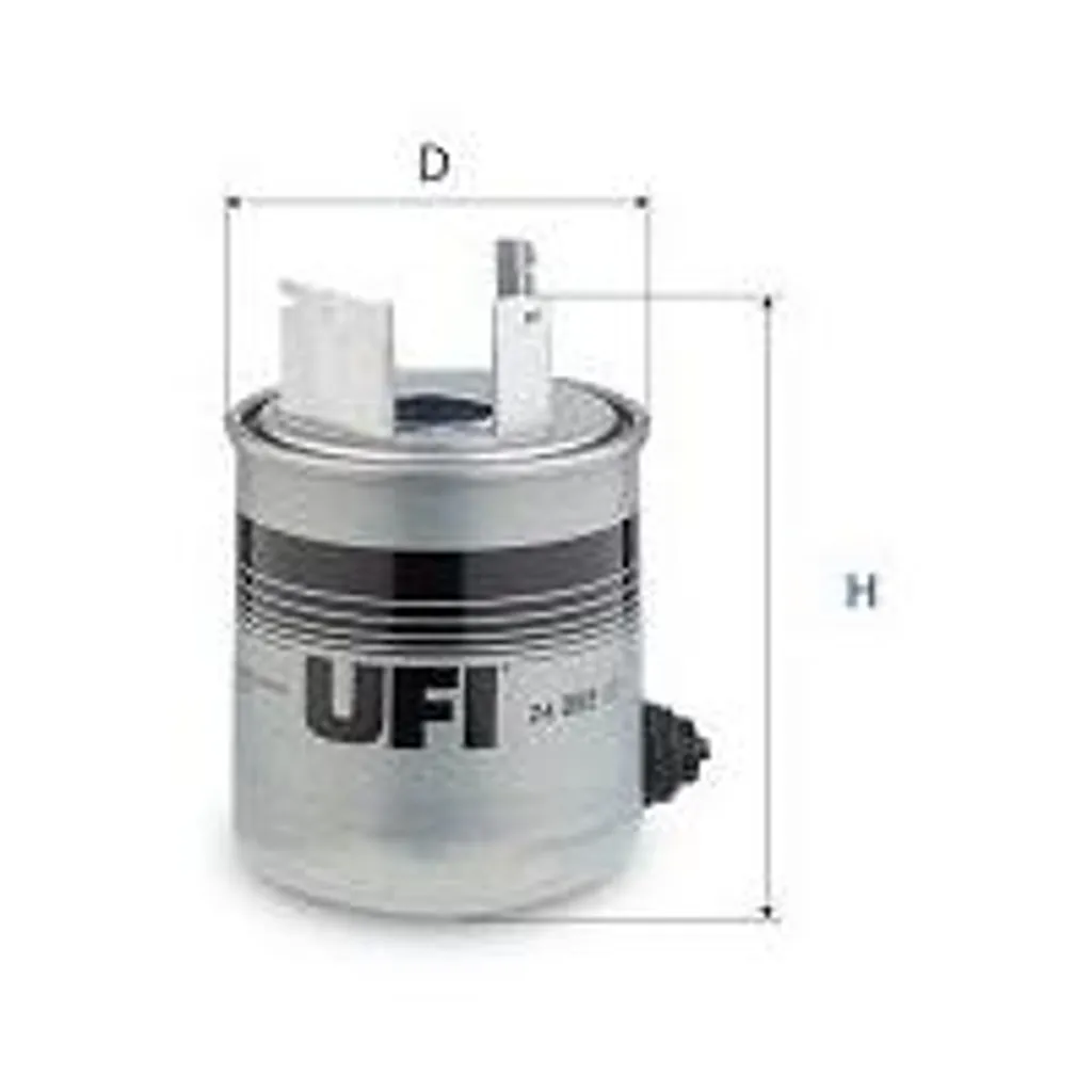 Filtre à carburant UFI 24.095.07 compatible avec OE 164004395R Qashqai