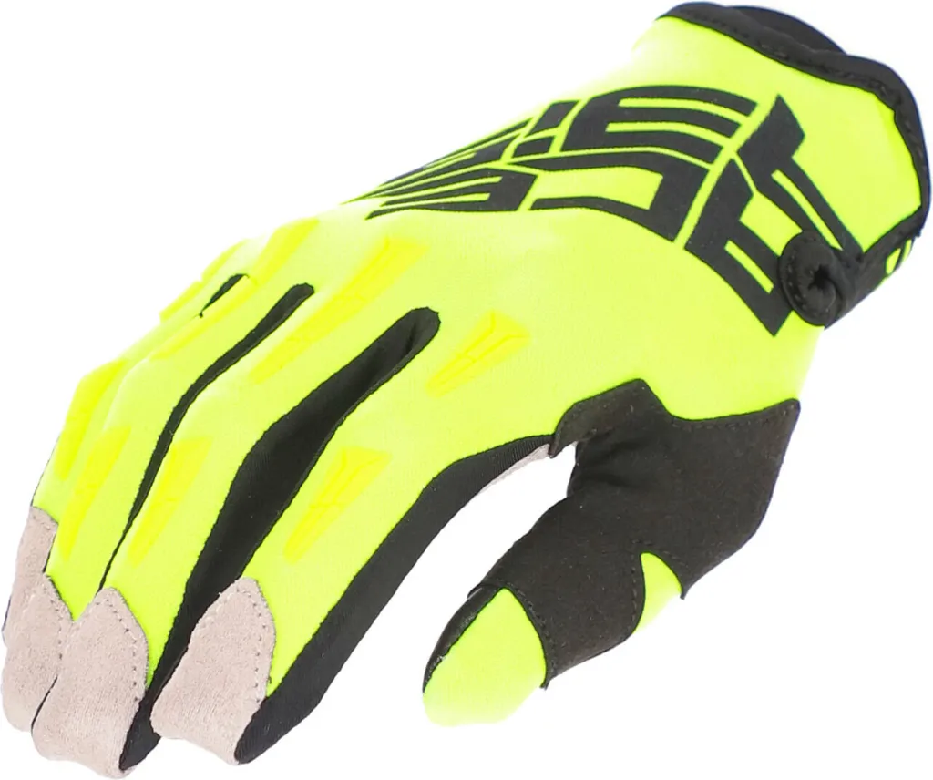 Gants Enfant Acerbis MX X-K Kid Homologués CE Jaune Fluo Taille M