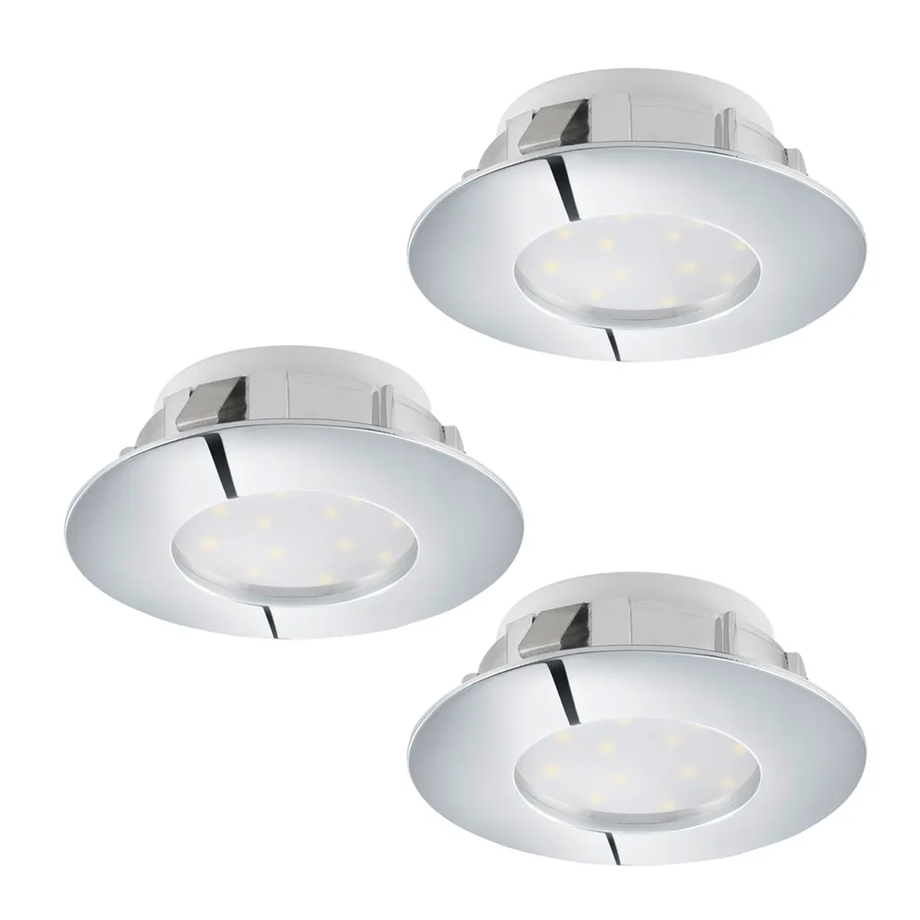 Eglo 95822 Pineda LED faretto da incasso set di 3 3 x 500lm cromo