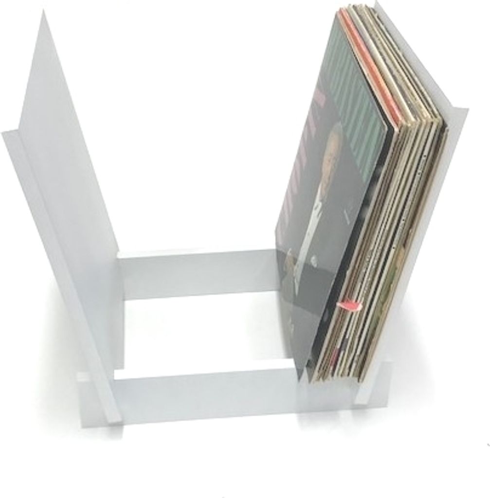 LP Vinyl Leaf Rack Standard zur Aufbewahrung und Anzeige von 75 bis 100 Stück 12-Zoll-Platten oder