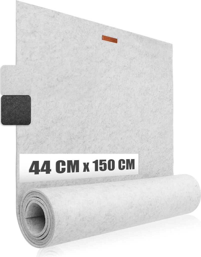 com-four Premium Tischband aus Filz - 44 x 150 cm - Dekoration für die festliche Tafel - Tischläufer als Tischdekoration - lange, schmale Tisch...