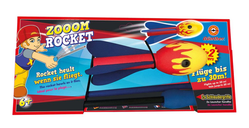 Balle à lancer Gunther Zooom Rocket GU1551 Multicolore 21 Image du produit 