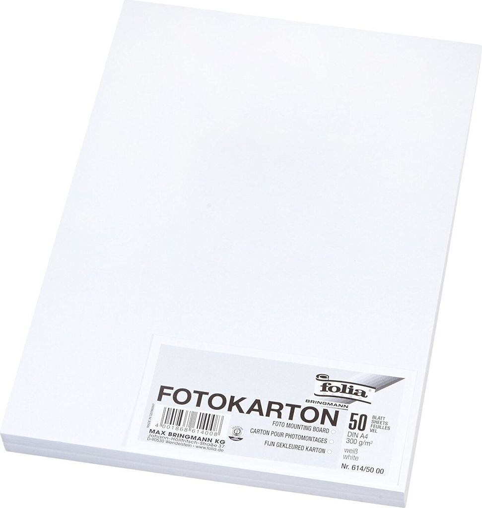 Folia 614/50 00 Karton fotograficzny - A4, biały Zdjęcie produktu 