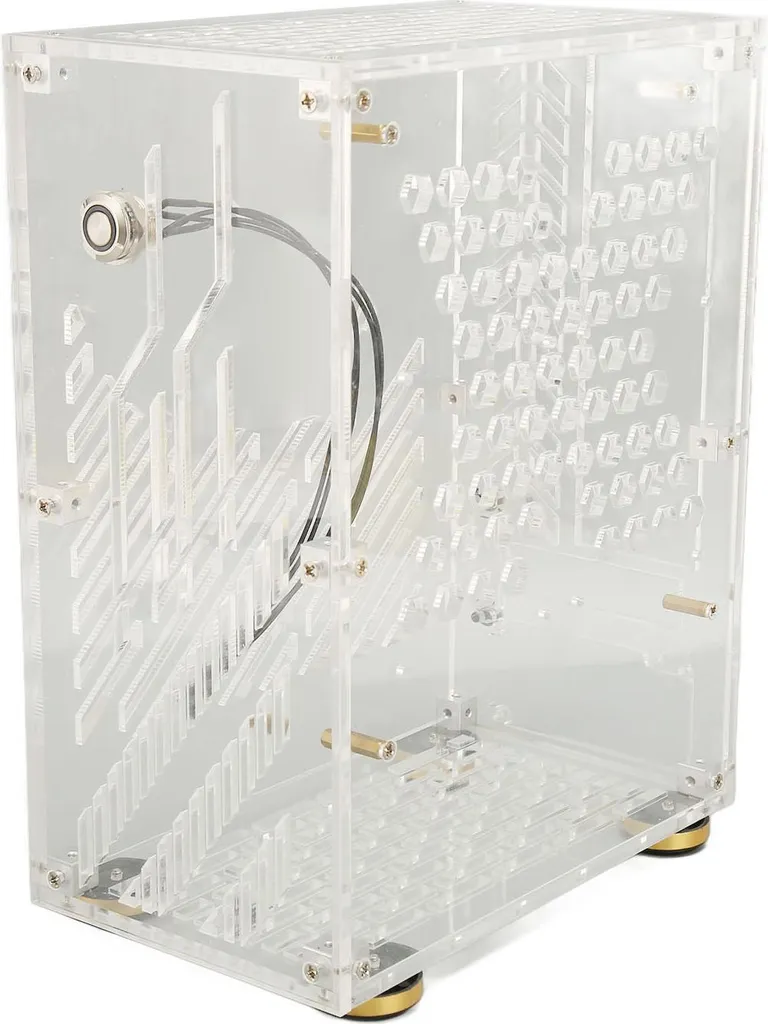 Boîtier Mini ITX 4.3L Panneau Acrylique et Support SSD 2.5 pour Alim FLEX