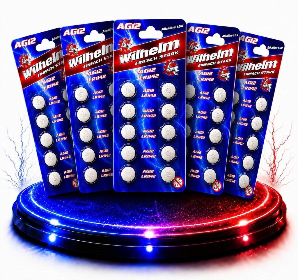 50 X Wilhelm AG12 LR43 - L 1142 - 186 - V12GA Produktbild 
