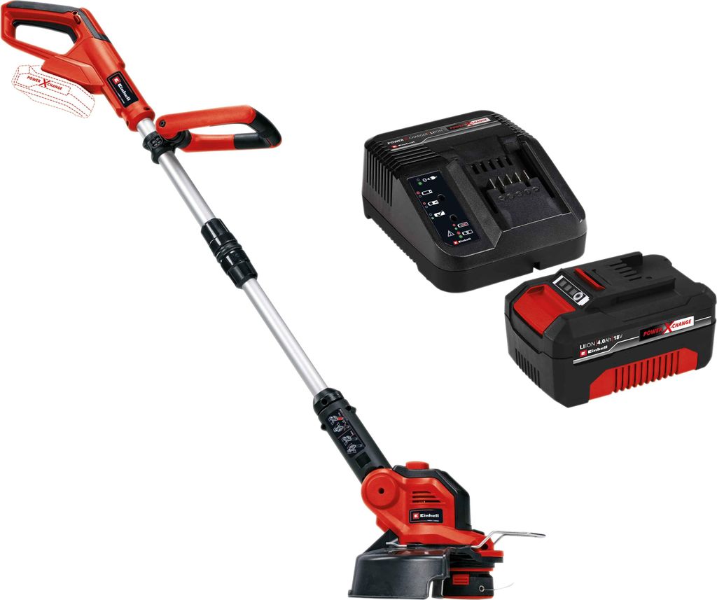 EINHELL Akku-Rasentrimmer GE-CT 18/28 Li, 1x Akku 4,0 Ah Produktbild 
