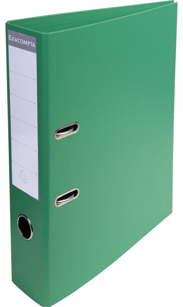 Exacompta 10x Ordner Prem'Touch PVC, Rücken 70mm, 32x29cm A4 Maxi, Grün, 53743E