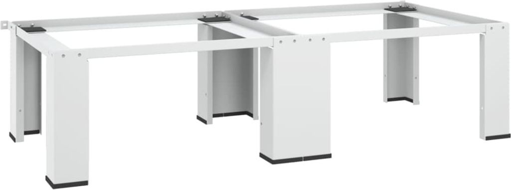 Doppel-Untergestell für Waschmaschine und Trockner Weiß