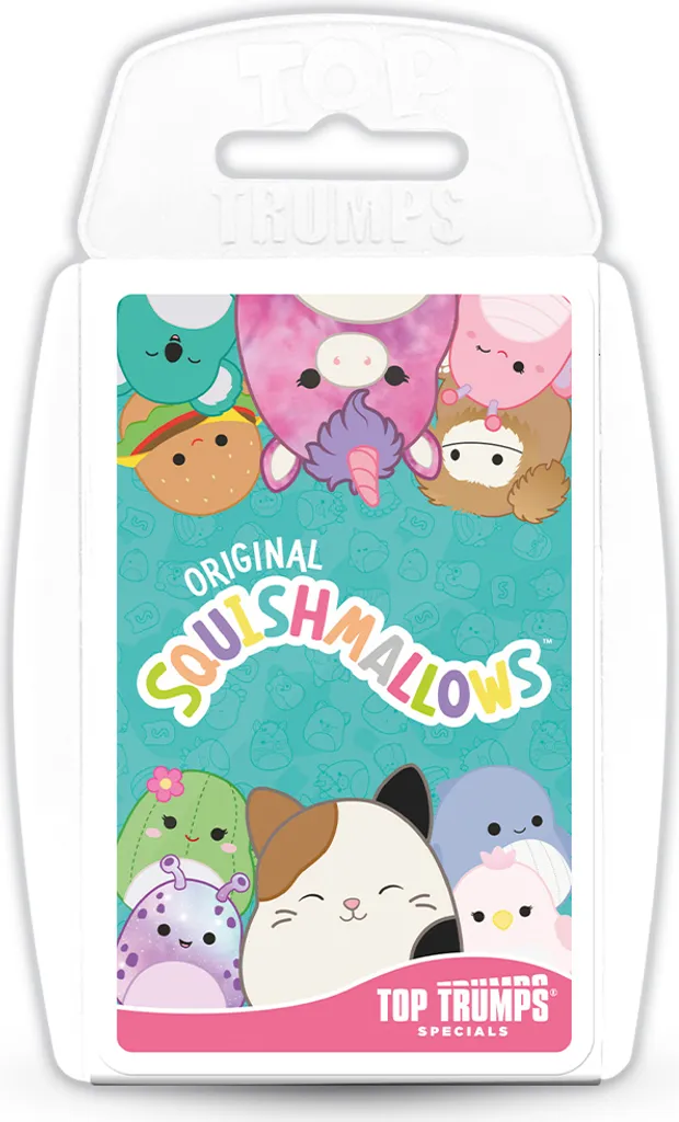 Squishmallows Top Trumps Jeu de Cartes Winning Moves Boîtier Anti-Choc