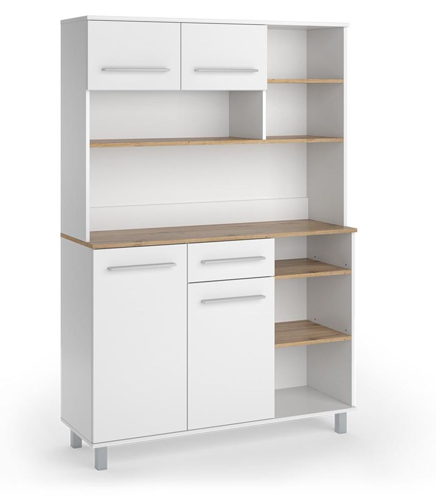 Kuchyňský bufet Vicco Pure Bílá/Řemeslný dub 120.2 x 177 Obrázek produktu 