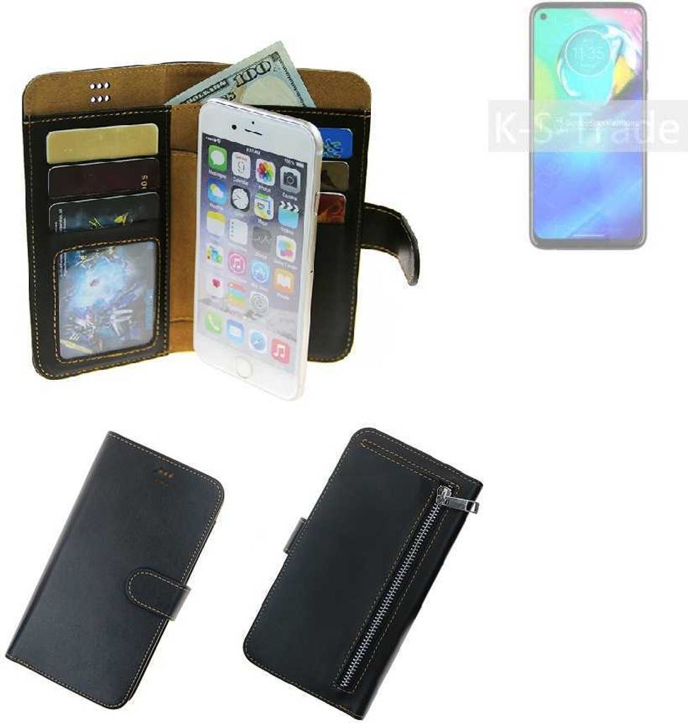 K-S-Trade Schutz Hülle kompatibel mit Motorola Moto G Power Klapphülle Case Phone cover Slim Handytasche Handy Hülle schwarz aus Kunstleder (1 Stk)