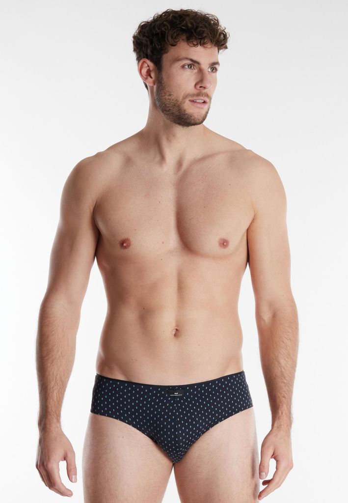 GÖTZBURG Herren Slip schwarz bedruckt Größe: 5