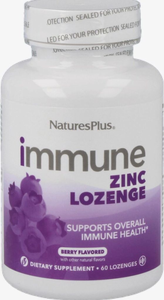 Natures Plus Immune Zinc Lozenge 60 Lutschtabletten Produktbild 
