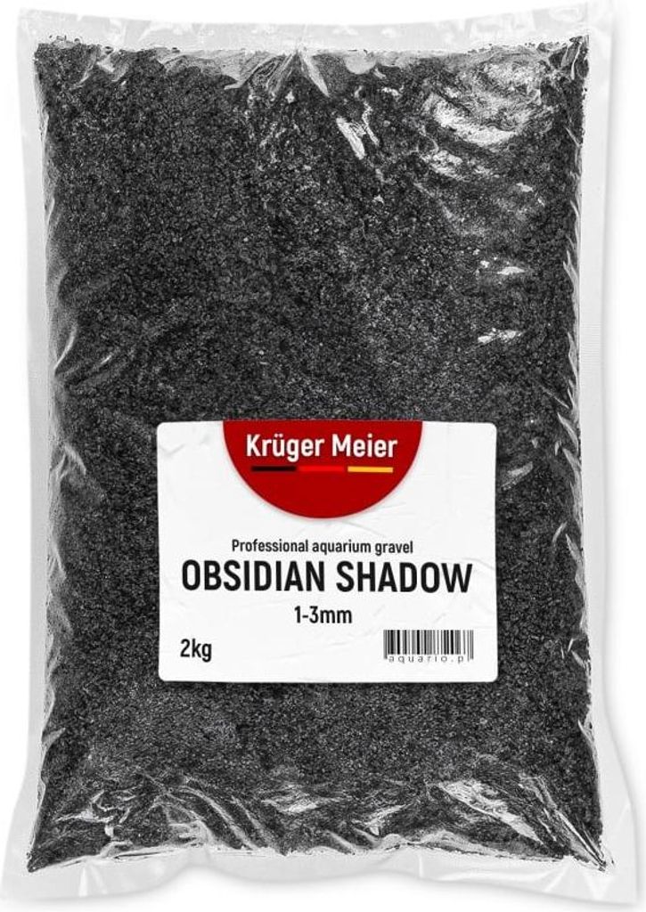 Kruger Meier Obsidian Shadow 1–3 mm – Żwirek akwarystyczny Zdjęcie produktu 