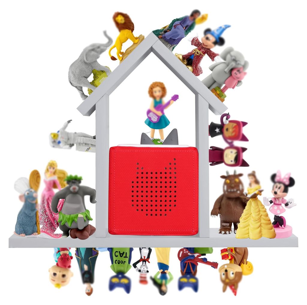 Magnetisches Regal für Tonies-Figuren, Wandregal für Toniebox-Figuren, Aufbewahrungs- und Organizer-Halter, kompatible Ladestation für Kinderzim...