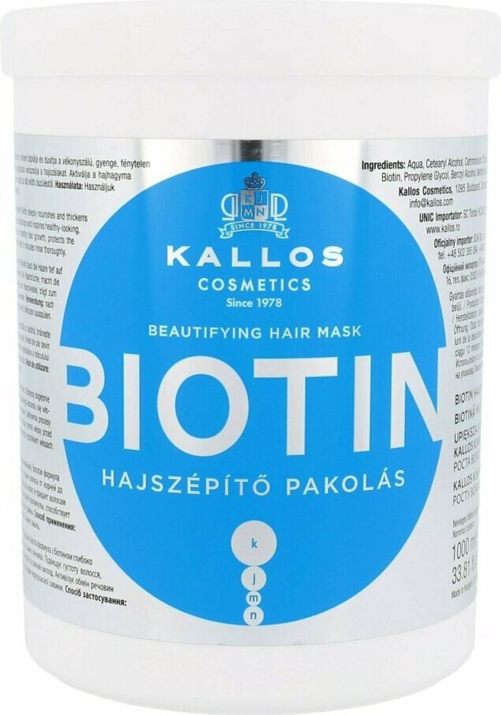 Kallos - Biotin Beautifying Hair Mask 1000ml Immagine del prodotto 