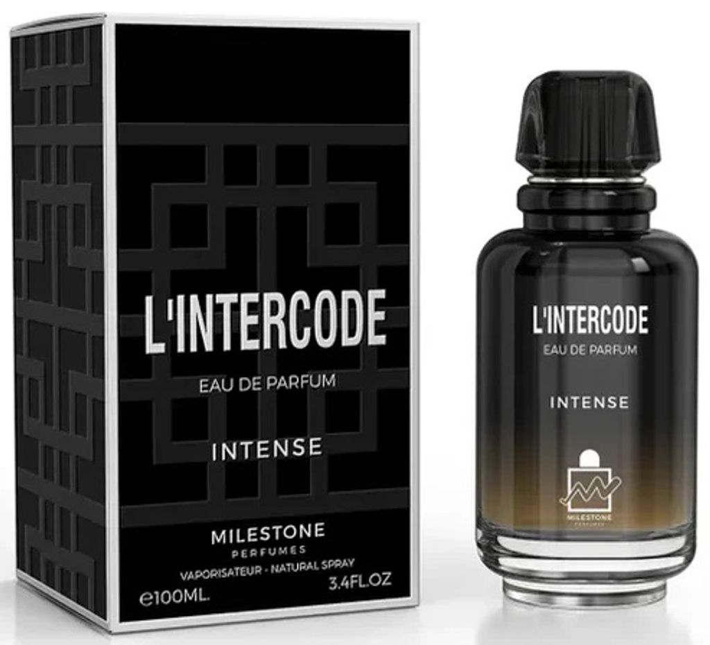 A product shot of a perfume bottle and its box.