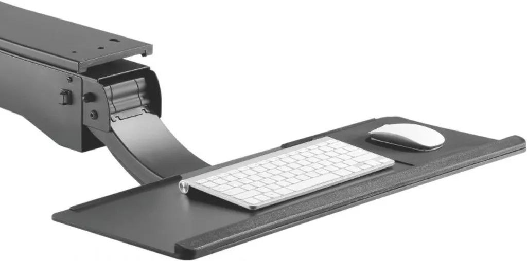 Support Clavier sous Bureau pour Télétravail et Gain de Place Bureau