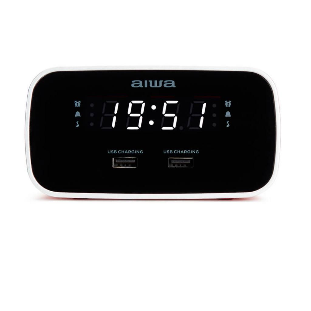 Aiwa CRU-19RD, Digitálny budík, Obdĺžnik, Červená, 12 h, Obrázok produktu 
