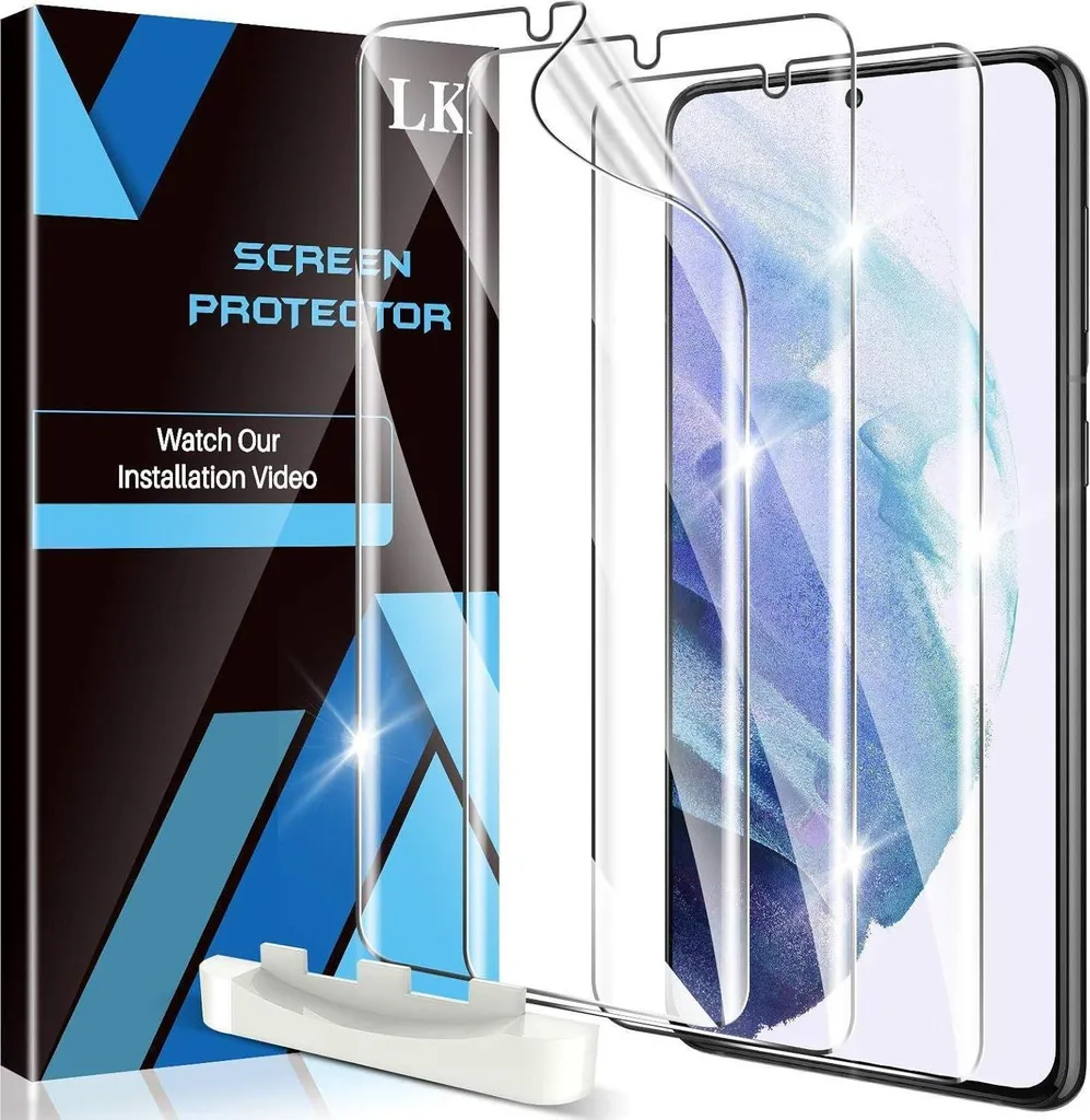 LK Protection d'Écran pour Samsung S21 Plus 5G - Pack de 3 TPU Souple