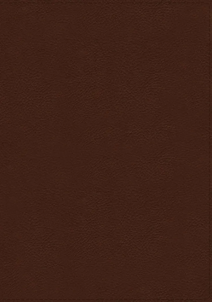 Bible KJV Thompson Chain-Reference en Cuir de Veau Marron avec Index