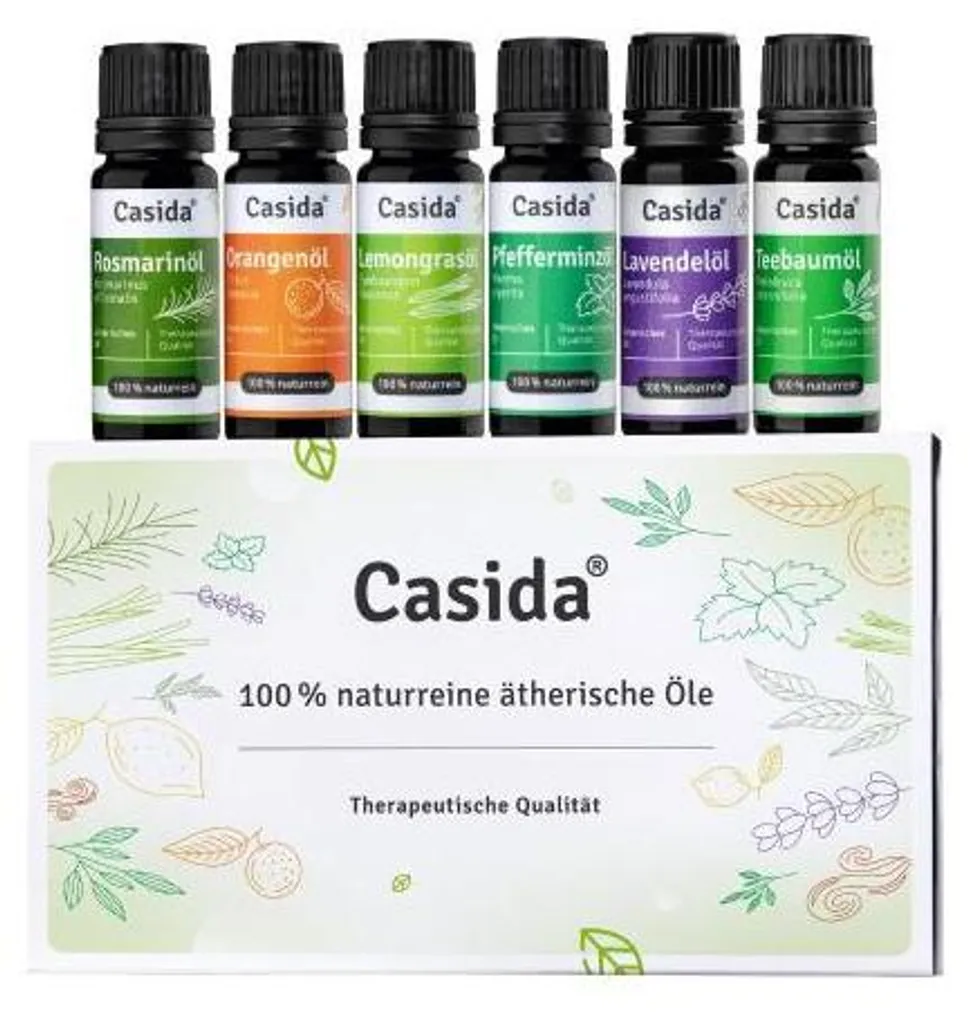 Set d'huiles essentielles naturelles de coffret top 6 aromathérapie