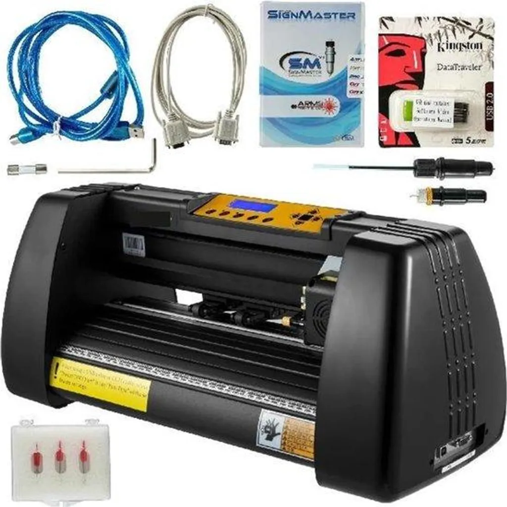 Machine découpe vinyle haute précision à rouleau ajustable, écran LCD