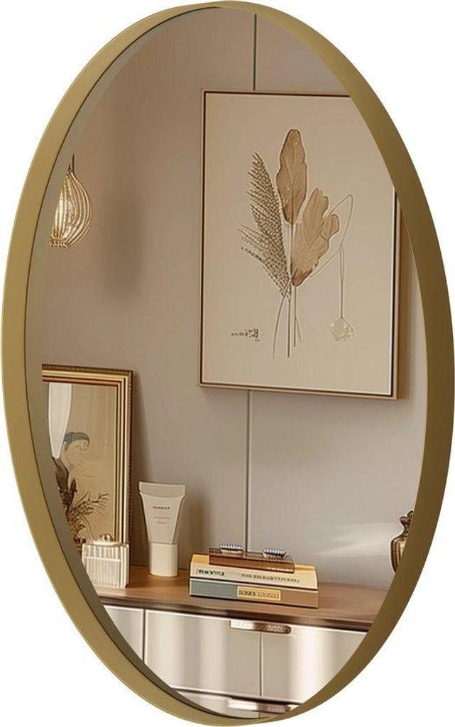 Aluminium Spiegel Ovale Dekorative Woonkamer Accessoire