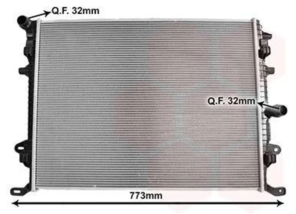 Radiateur moteur VAN WEZEL 58012707 pour VW Sharan et Seat Alhambra