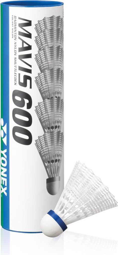 Yonex Badminton Federbälle Mavis 600 weiß - 6er Set - Nylon