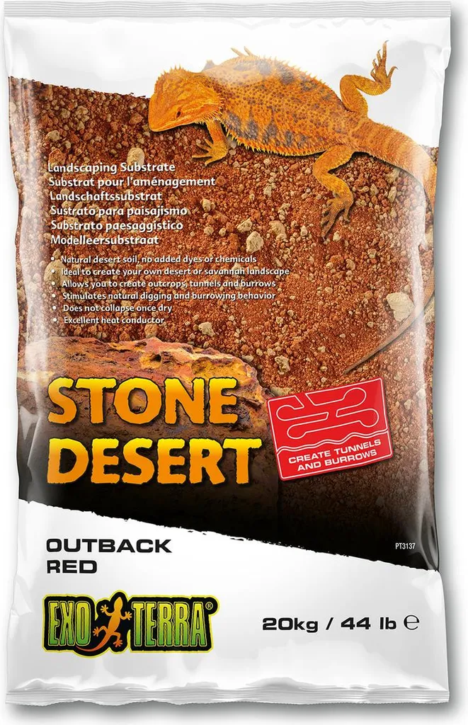 Substrat pour Reptiles Fouisseurs Exo Terra Désert Australien 20kg