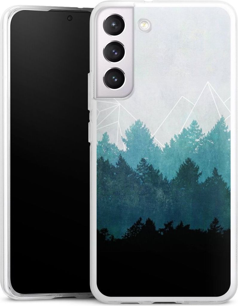 DeinDesign Handyhülle für Samsung Galaxy S22+ Silikon Hülle Case Smartphone Schutzhülle Abstrakt Baum Wald