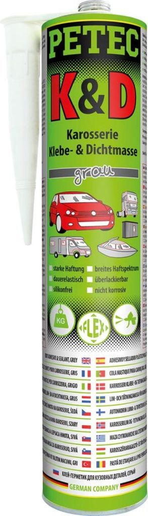 K+D Karosserie Kleb- Dichtmasse, grau, 310ml Produktbild 