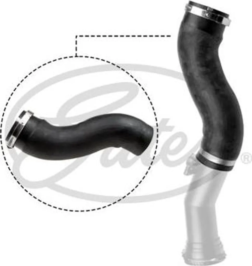 Tuyau d'air de suralimentation GATES 09-0755 pour BMW OE 13717597588
